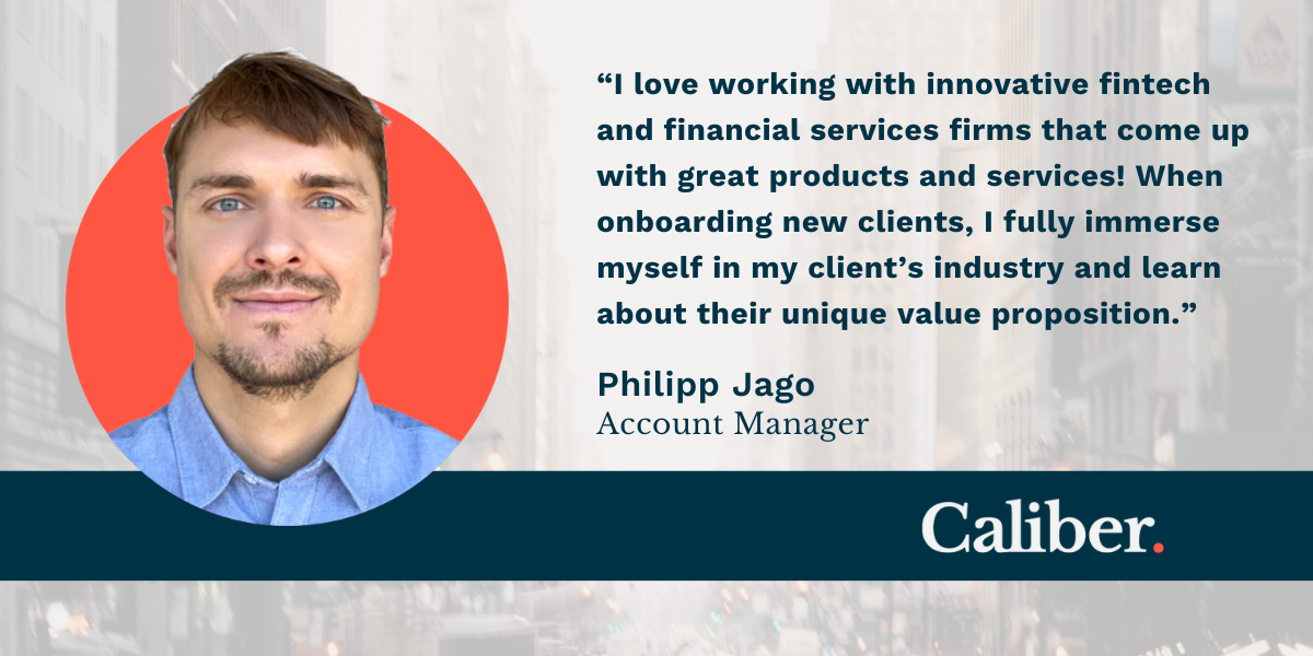 Staff Spotlight: Caliber Account Manager Philipp Jago