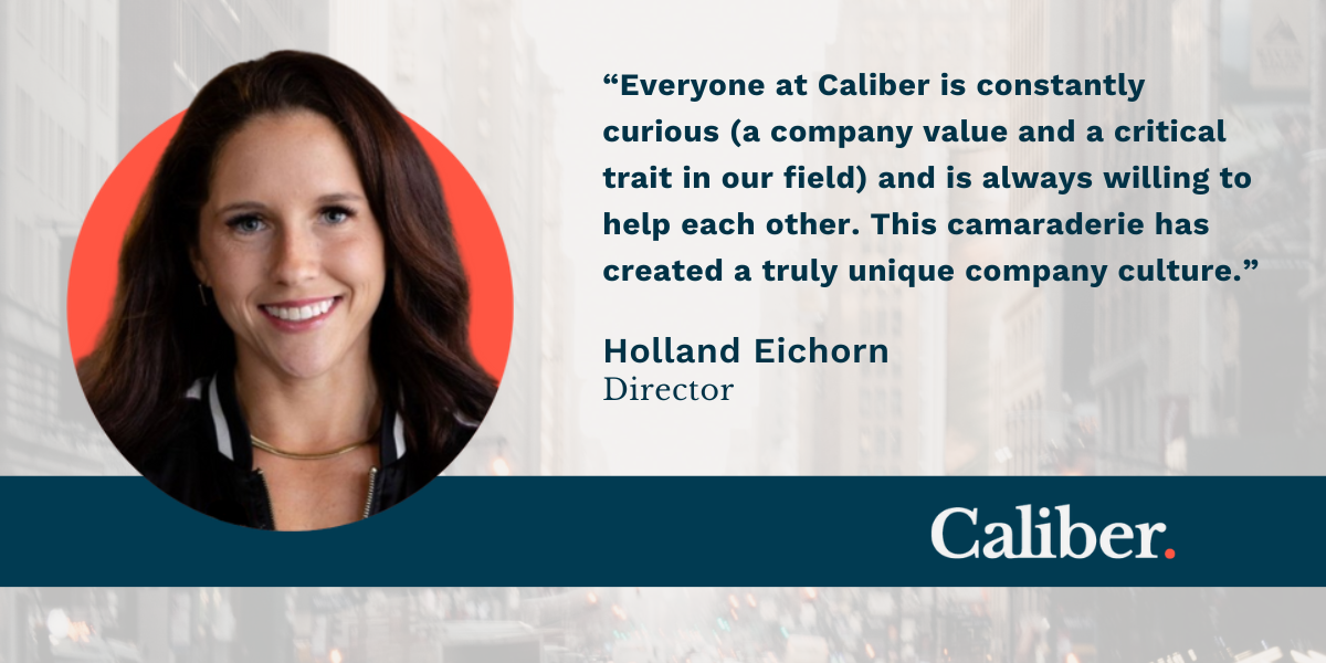 Staff Spotlight: Caliber Director Holland Eichorn