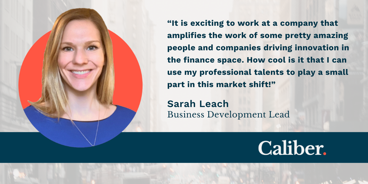 Staff Spotlight: Caliber Business Development Lead Sarah Leach