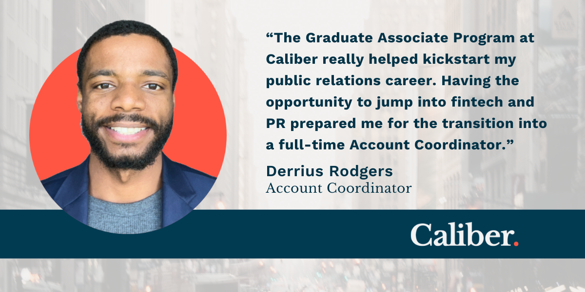 Staff Spotlight: Caliber Account Coordinator Derrius Rodgers