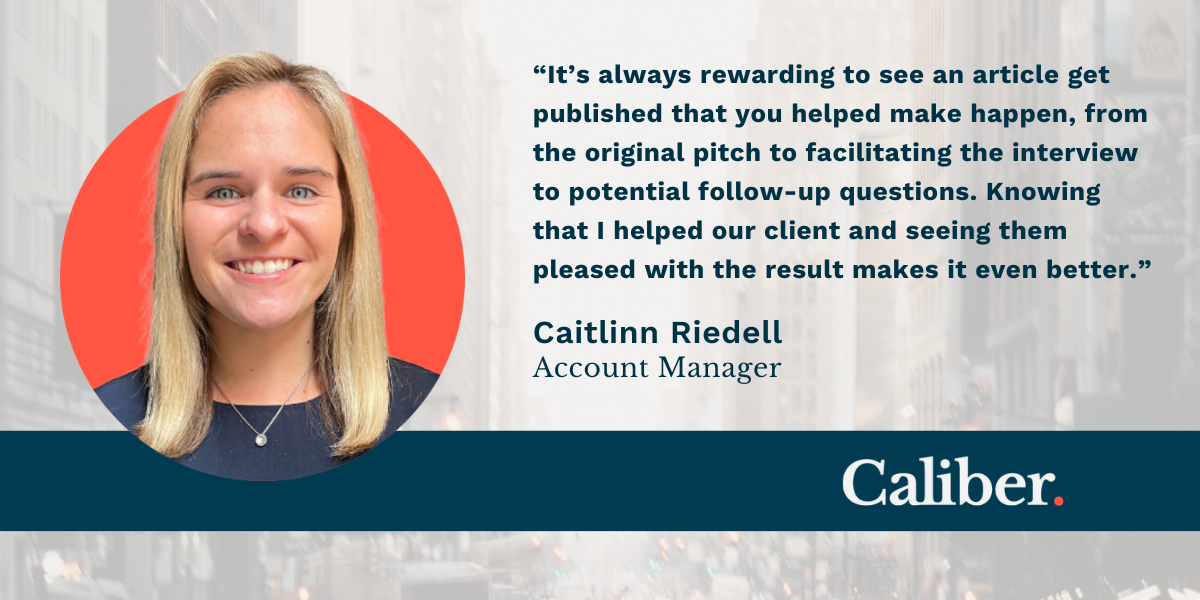 Staff Spotlight: Caliber Account Manager Caitlinn Riedell