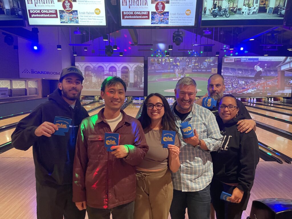 Angie Lufrano and Her Bowling League Championship-Winning Team